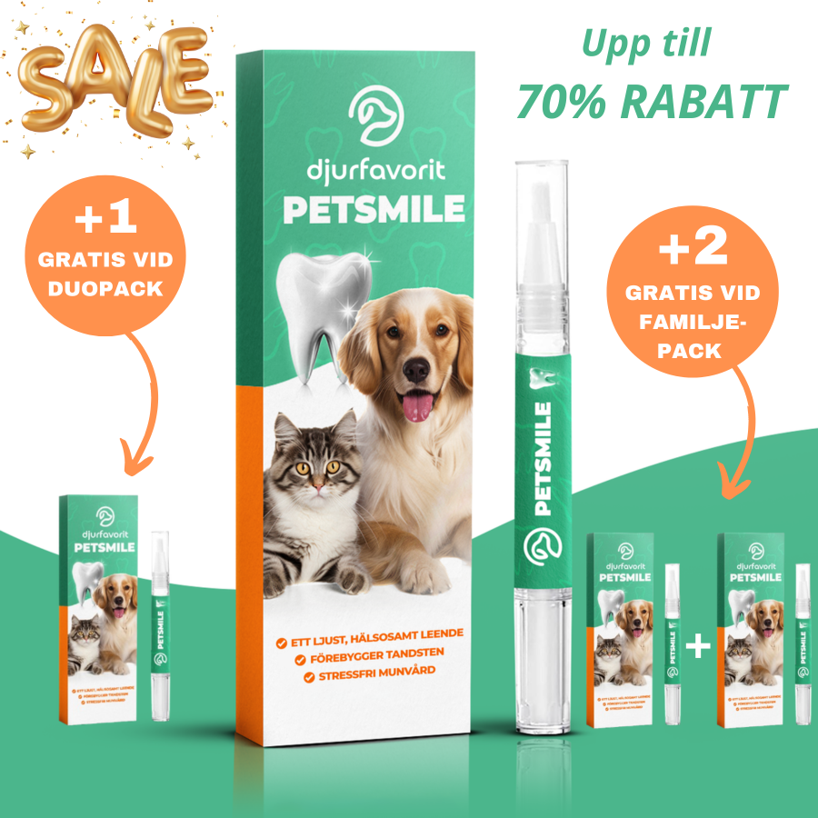 PetSmile™ | Säg adjö till plack och obehaglig andetag!